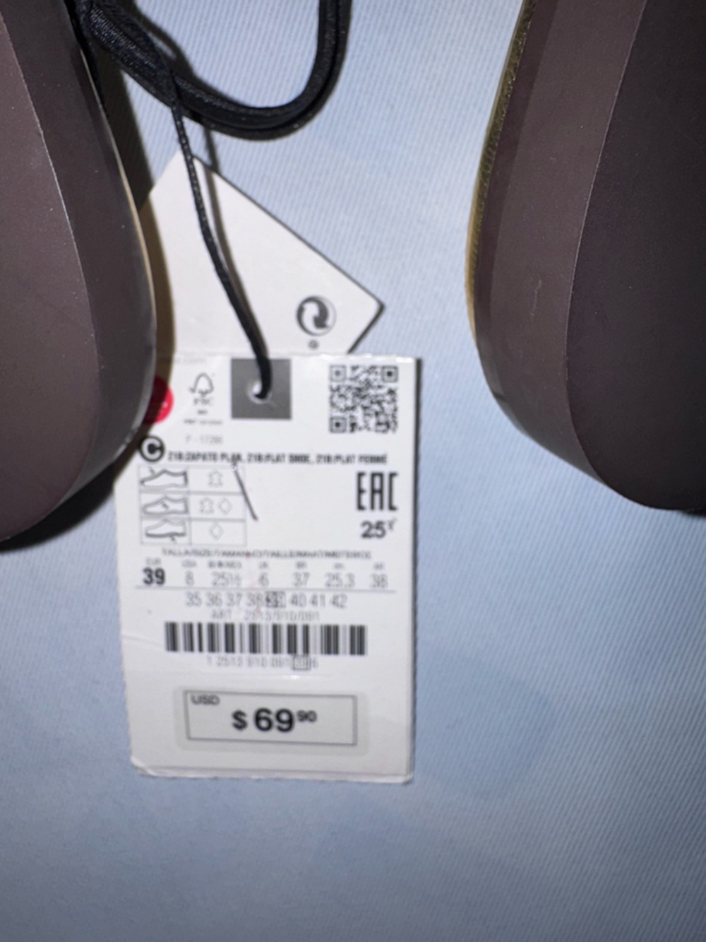 Zara Women’s Metallic Gold Slip-On Mules with Bit Detail, Size 39 New with Tags - Picture 11 of 11